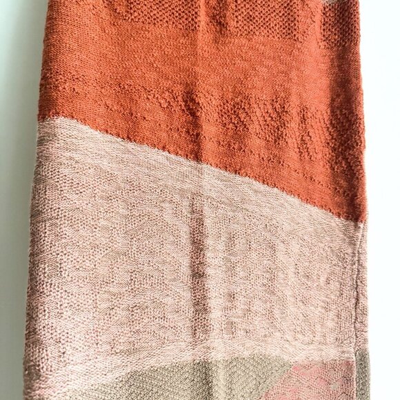 Free People Knit Crochet Patchwork Body con Skirt S - Picture 4 of 8